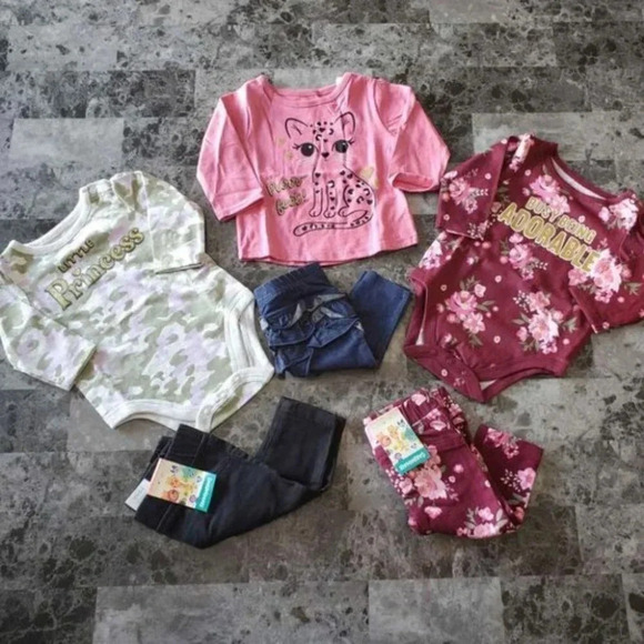 0/3m Girls 6piece Set 10 - Picture 1 of 7